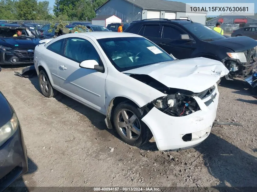 2006 Chevrolet Cobalt Lt VIN: 1G1AL15FX67630681 Lot: 40094157