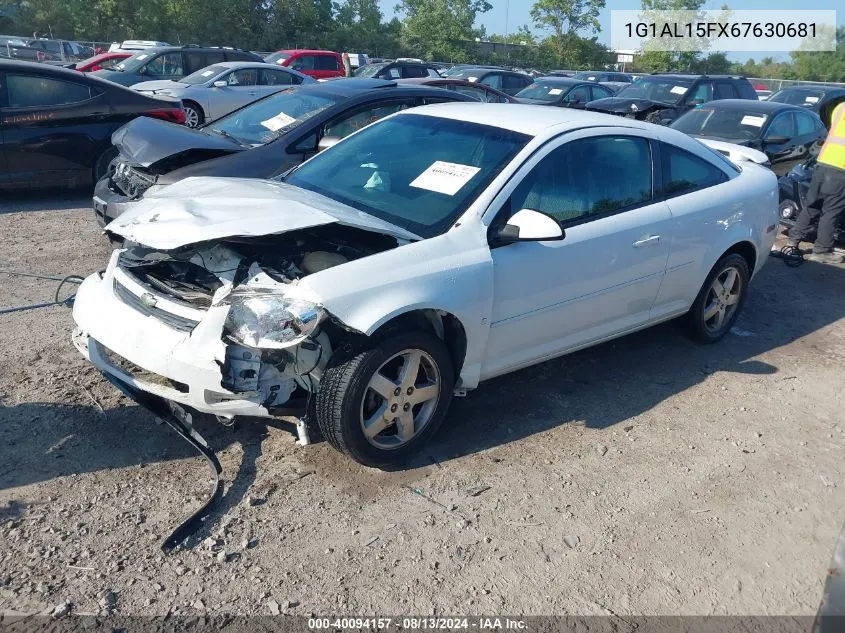 2006 Chevrolet Cobalt Lt VIN: 1G1AL15FX67630681 Lot: 40094157