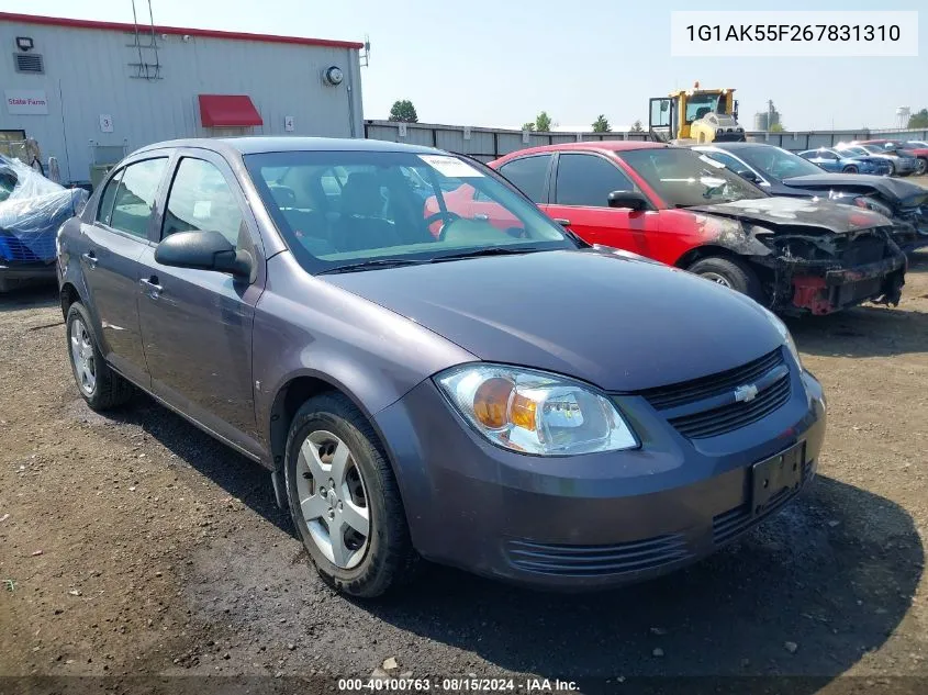 1G1AK55F267831310 2006 Chevrolet Cobalt Ls