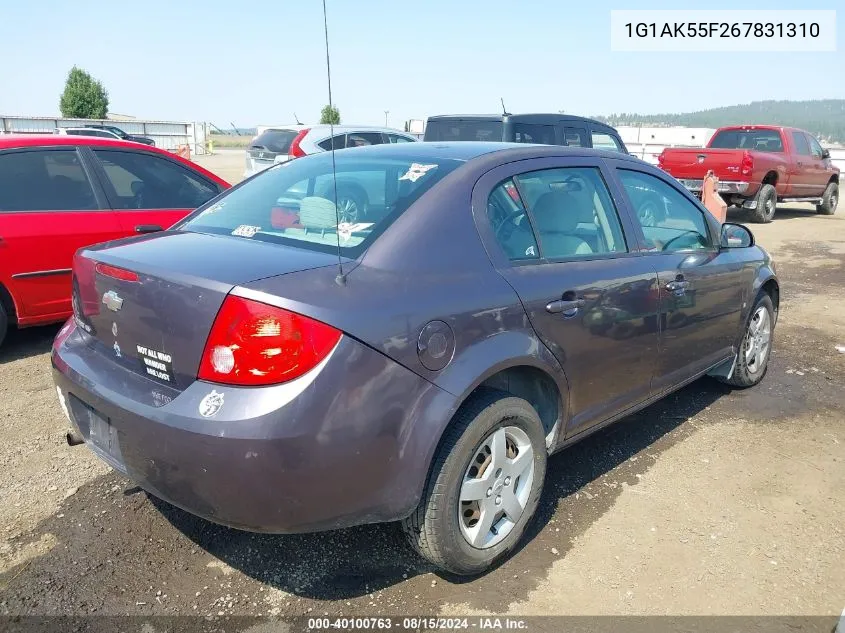 1G1AK55F267831310 2006 Chevrolet Cobalt Ls