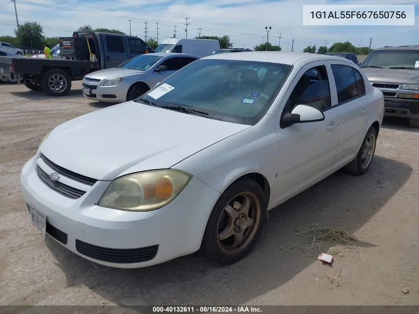 2006 Chevrolet Cobalt Lt VIN: 1G1AL55F667650756 Lot: 40132611