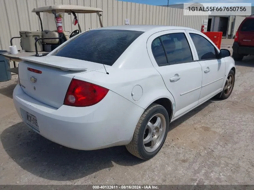 2006 Chevrolet Cobalt Lt VIN: 1G1AL55F667650756 Lot: 40132611