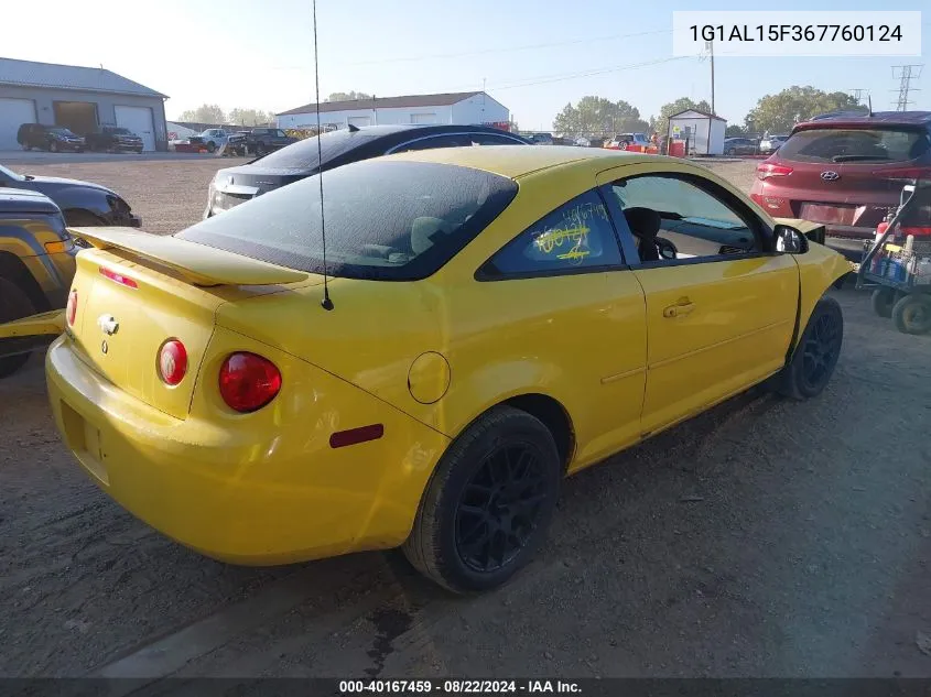 2006 Chevrolet Cobalt Lt VIN: 1G1AL15F367760124 Lot: 40167459