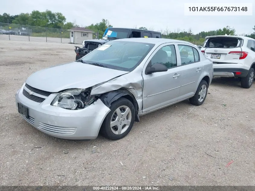 2006 Chevrolet Cobalt Ls VIN: 1G1AK55F667673148 Lot: 40222624