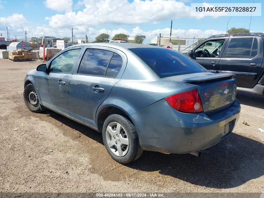 1G1AK55F267828827 2006 Chevrolet Cobalt Ls