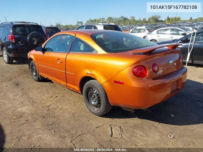 2006 Chevrolet Cobalt Ls VIN: 1G1AK15F167782108 Lot: 40380202