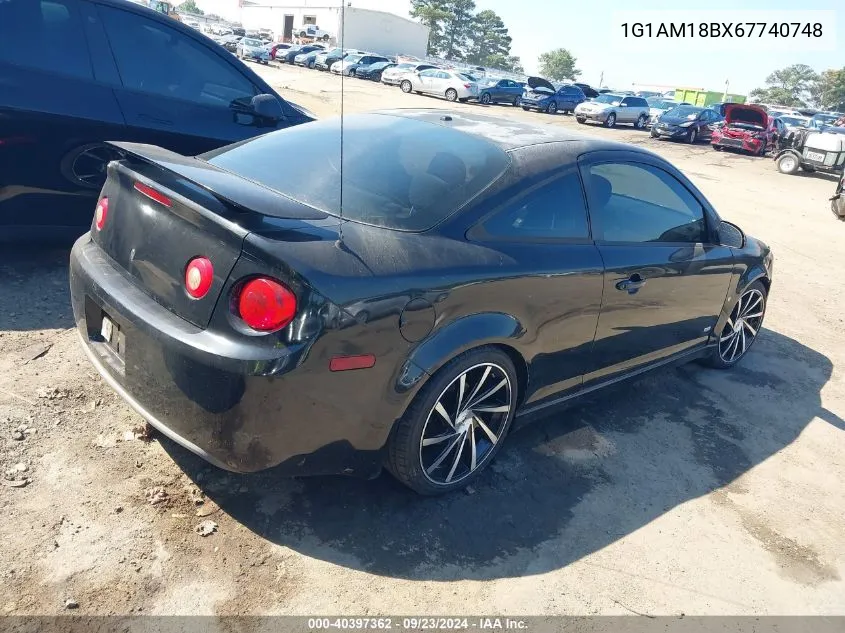 2006 Chevrolet Cobalt Ss VIN: 1G1AM18BX67740748 Lot: 40397362