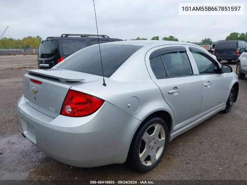 1G1AM55B667851597 2006 Chevrolet Cobalt Ss