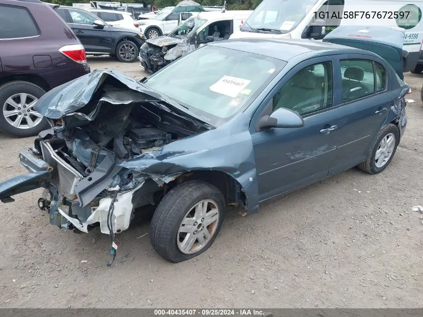 2006 Chevrolet Cobalt Lt VIN: 1G1AL58F767672597 Lot: 40435407