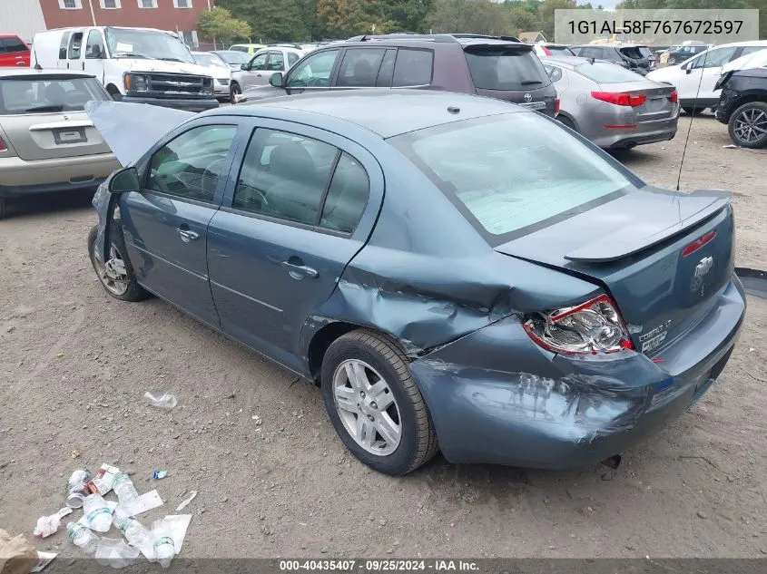 2006 Chevrolet Cobalt Lt VIN: 1G1AL58F767672597 Lot: 40435407