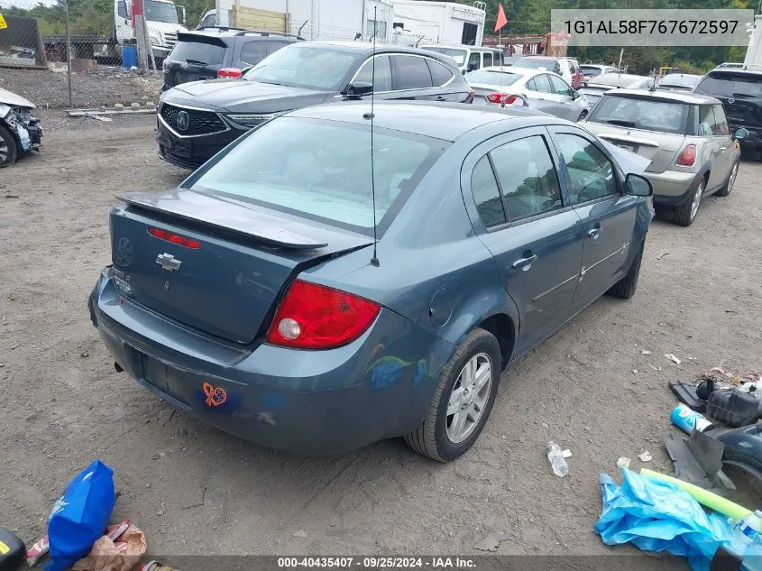 2006 Chevrolet Cobalt Lt VIN: 1G1AL58F767672597 Lot: 40435407