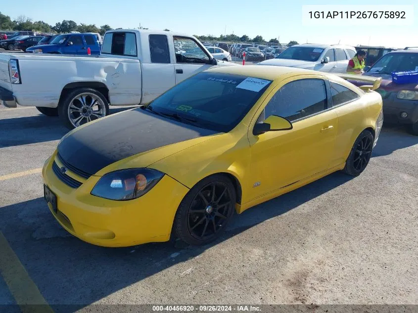 1G1AP11P267675892 2006 Chevrolet Cobalt Ss Supercharged