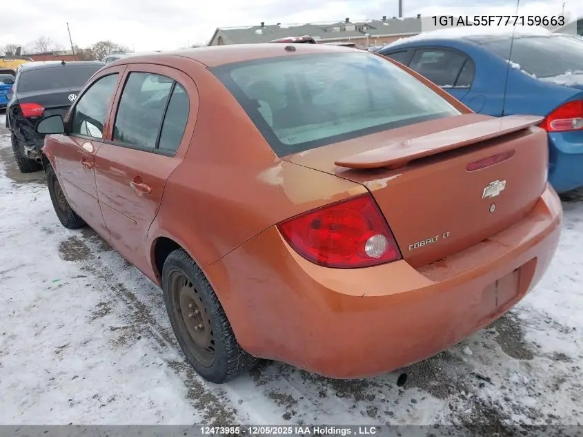 1G1AL55F777159663 2007 Chevrolet Cobalt Lt