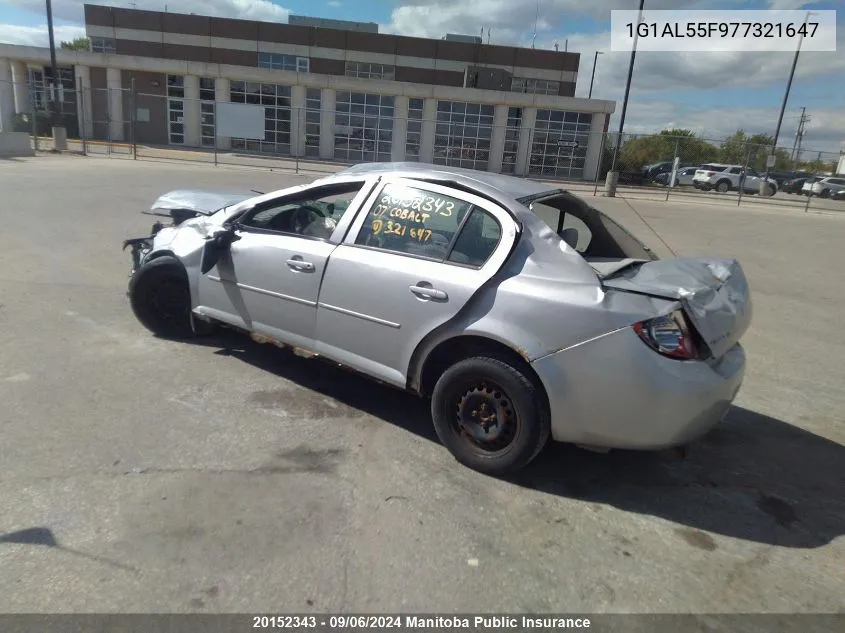 2007 Chevrolet Cobalt Lt VIN: 1G1AL55F977321647 Lot: 20152343