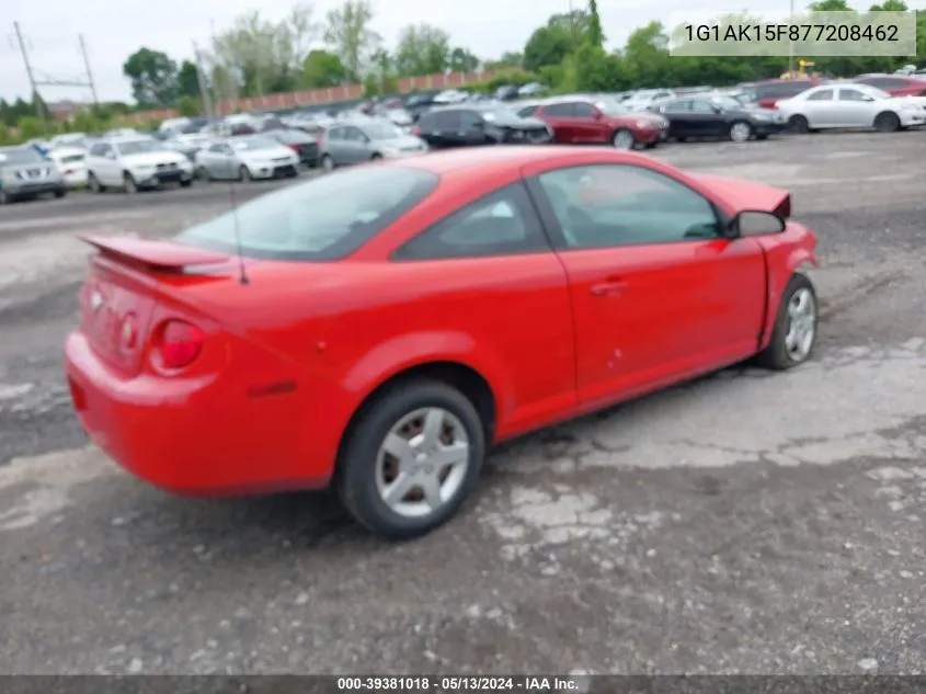 2007 Chevrolet Cobalt Ls VIN: 1G1AK15F877208462 Lot: 39381018