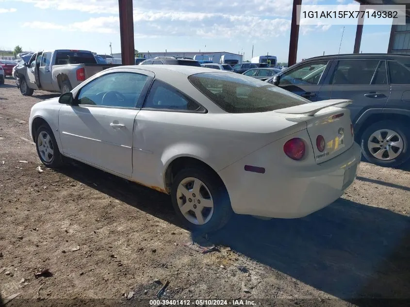 2007 Chevrolet Cobalt Ls VIN: 1G1AK15FX77149382 Lot: 39401412