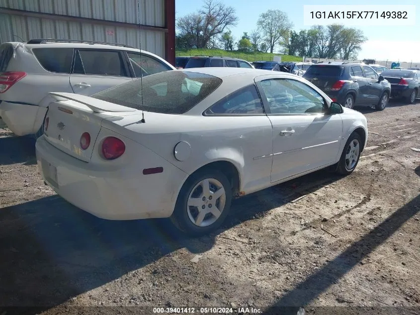 2007 Chevrolet Cobalt Ls VIN: 1G1AK15FX77149382 Lot: 39401412