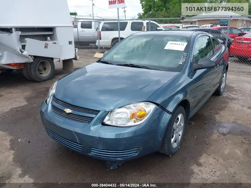 1G1AK15F877394360 2007 Chevrolet Cobalt Ls