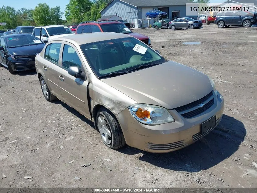 1G1AK55F377189617 2007 Chevrolet Cobalt Ls