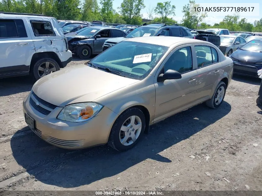 1G1AK55F377189617 2007 Chevrolet Cobalt Ls