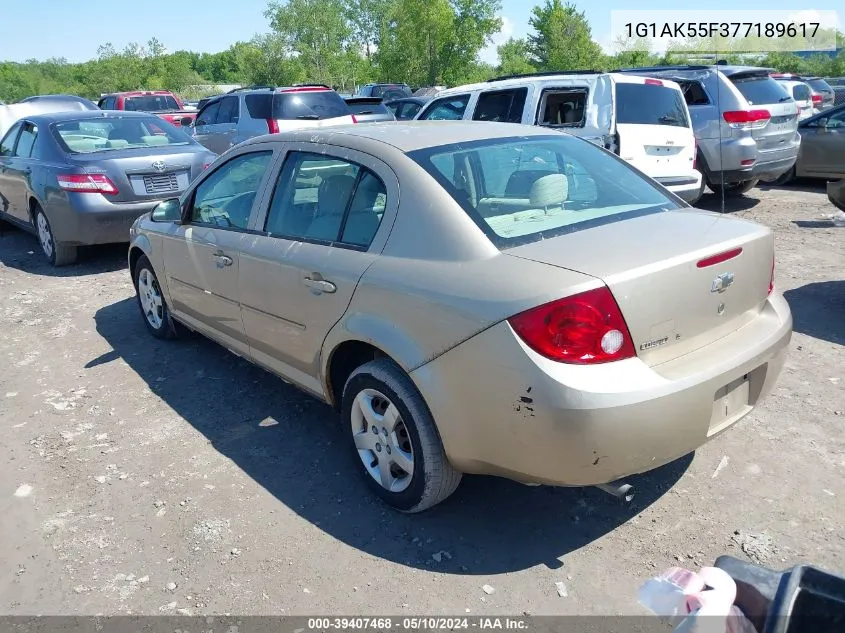 1G1AK55F377189617 2007 Chevrolet Cobalt Ls