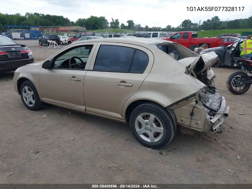 1G1AK55F077328117 2007 Chevrolet Cobalt Ls