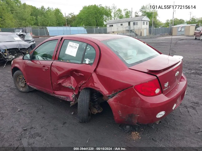 2007 Chevrolet Cobalt Lt VIN: 1G1AL55F177215614 Lot: 39441220