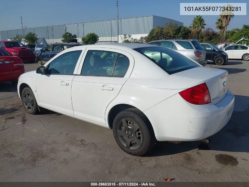 2007 Chevrolet Cobalt Ls VIN: 1G1AK55F077343281 Lot: 39683518