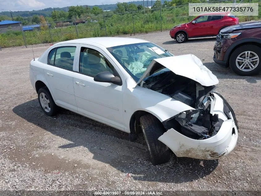 2007 Chevrolet Cobalt Ls VIN: 1G1AK58F477335776 Lot: 40019607