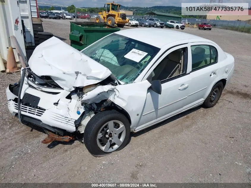 2007 Chevrolet Cobalt Ls VIN: 1G1AK58F477335776 Lot: 40019607