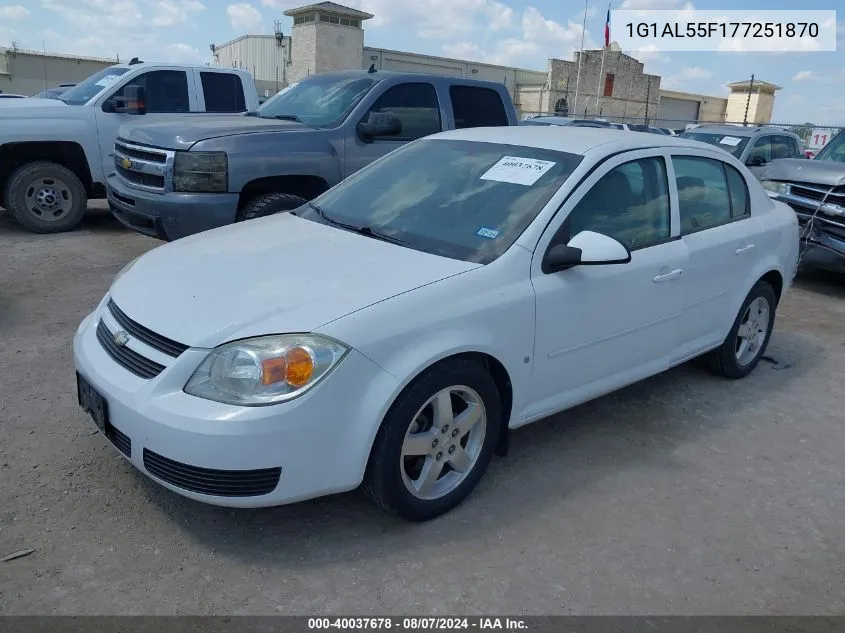 2007 Chevrolet Cobalt Lt VIN: 1G1AL55F177251870 Lot: 40037678