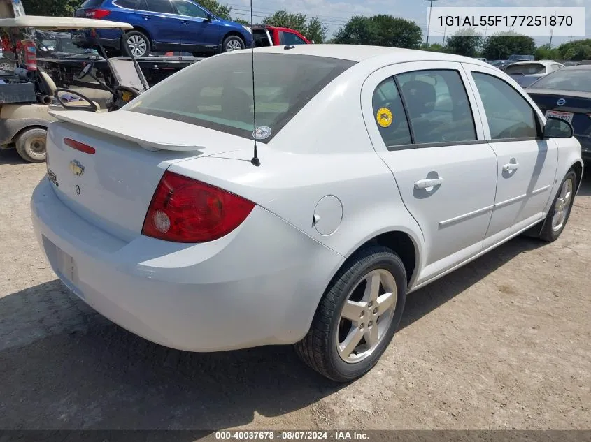 2007 Chevrolet Cobalt Lt VIN: 1G1AL55F177251870 Lot: 40037678