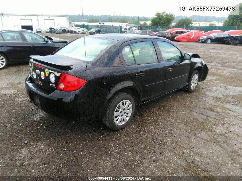 2007 Chevrolet Cobalt Ls VIN: 1G1AK55FX77269478 Lot: 40054433