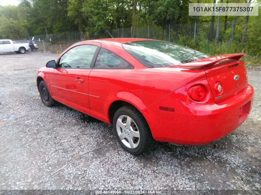 2007 Chevrolet Cobalt Ls VIN: 1G1AK15F877375307 Lot: 40149066