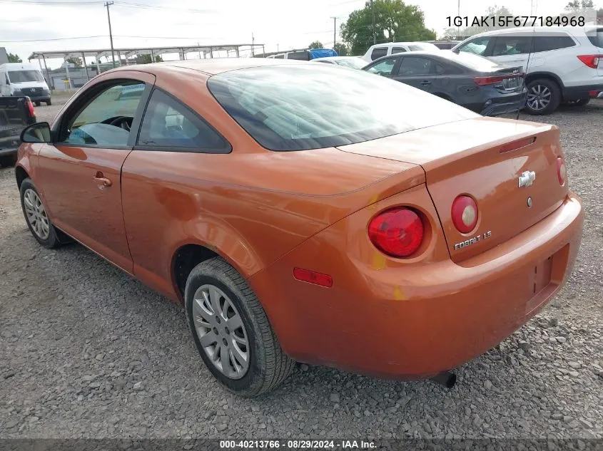 2007 Chevrolet Cobalt Ls VIN: 1G1AK15F677184968 Lot: 40213766