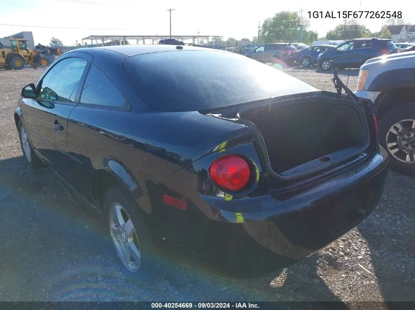 2007 Chevrolet Cobalt Lt VIN: 1G1AL15F677262548 Lot: 40254669