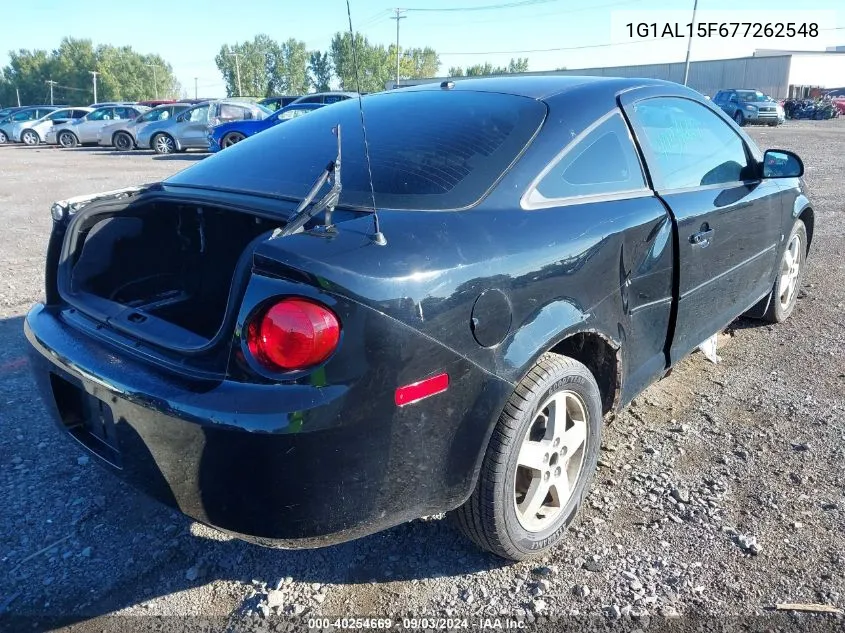 2007 Chevrolet Cobalt Lt VIN: 1G1AL15F677262548 Lot: 40254669