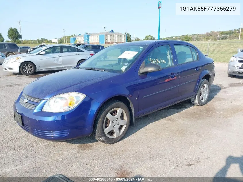 2007 Chevrolet Cobalt Ls VIN: 1G1AK55F777355279 Lot: 40286346