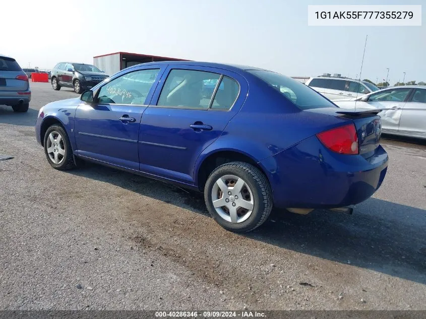 2007 Chevrolet Cobalt Ls VIN: 1G1AK55F777355279 Lot: 40286346