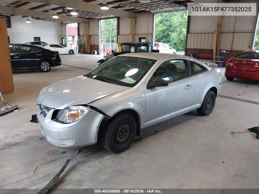 2007 Chevrolet Cobalt Ls VIN: 1G1AK15F477352025 Lot: 40358880