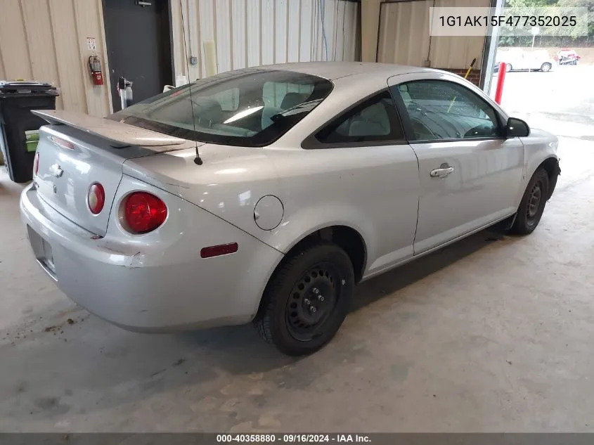 1G1AK15F477352025 2007 Chevrolet Cobalt Ls