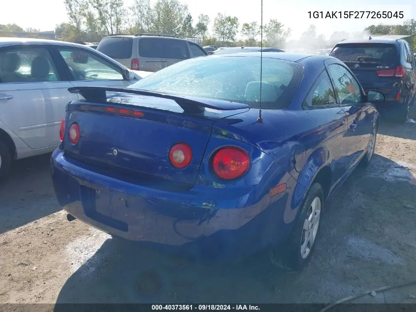 1G1AK15F277265045 2007 Chevrolet Cobalt Ls