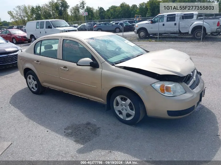 2007 Chevrolet Cobalt Lt VIN: 1G1AL55F277355803 Lot: 40377786