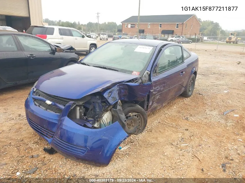 2007 Chevrolet Cobalt Ls VIN: 1G1AK15F877211877 Lot: 40383179