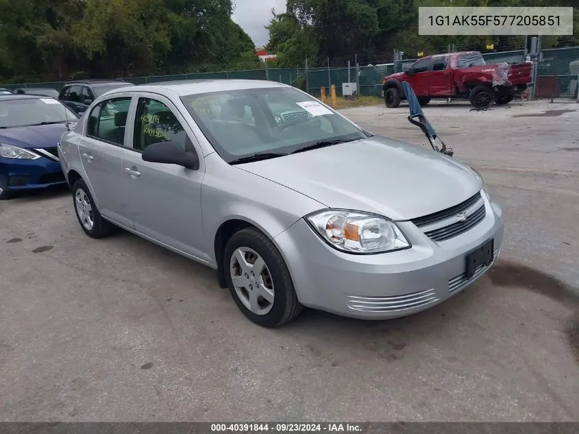 2007 Chevrolet Cobalt Ls VIN: 1G1AK55F577205851 Lot: 40391844