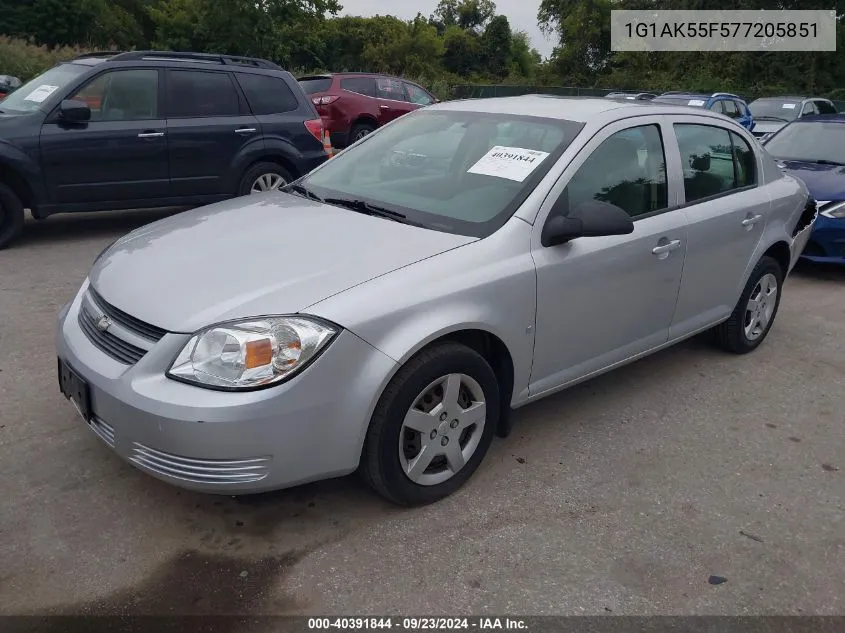 2007 Chevrolet Cobalt Ls VIN: 1G1AK55F577205851 Lot: 40391844