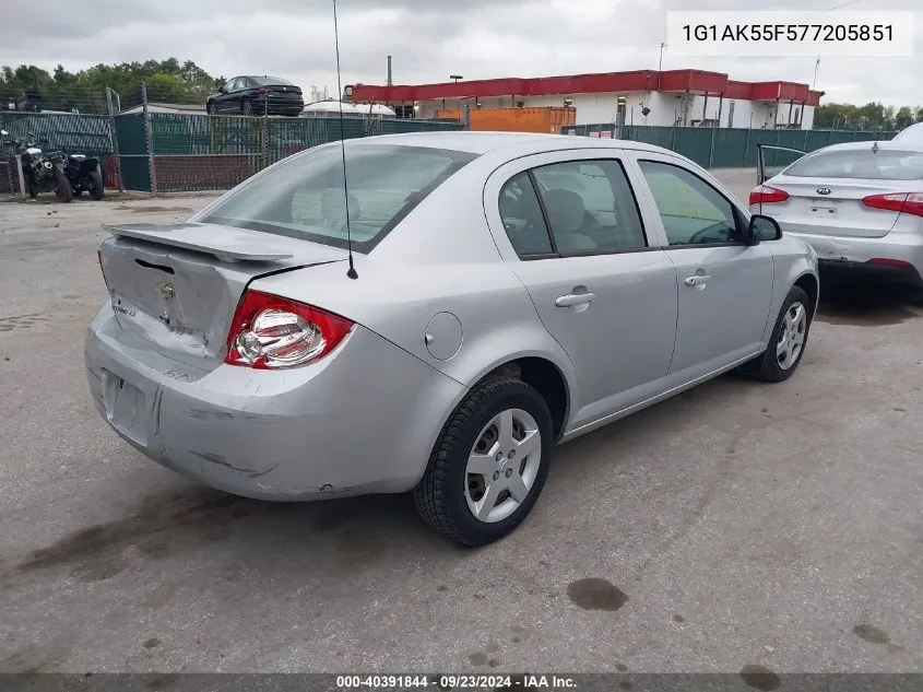 1G1AK55F577205851 2007 Chevrolet Cobalt Ls