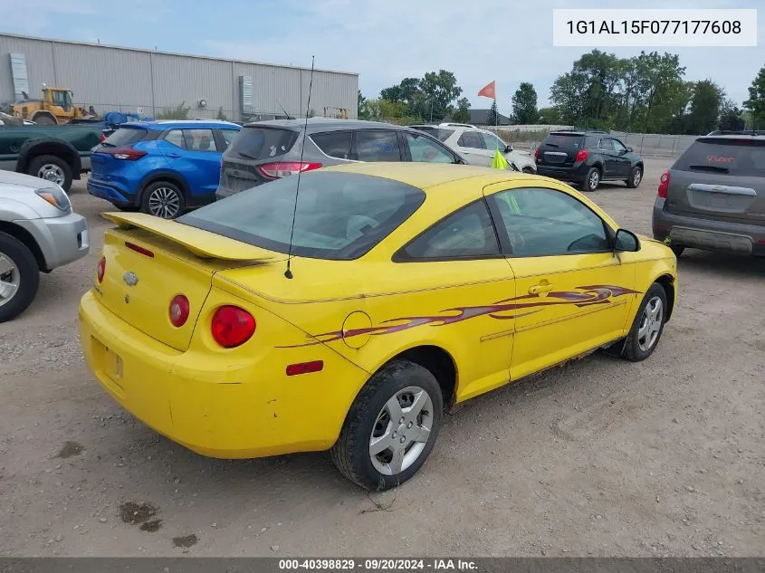 2007 Chevrolet Cobalt Lt VIN: 1G1AL15F077177608 Lot: 40398829