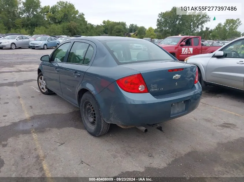 2007 Chevrolet Cobalt Ls VIN: 1G1AK55F277397486 Lot: 40408009