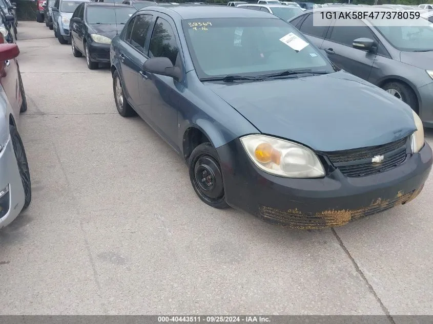 2007 Chevrolet Cobalt Ls VIN: 1G1AK58F477378059 Lot: 40443511